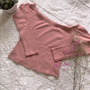 NWOT Light Pink Off-Shoulder top